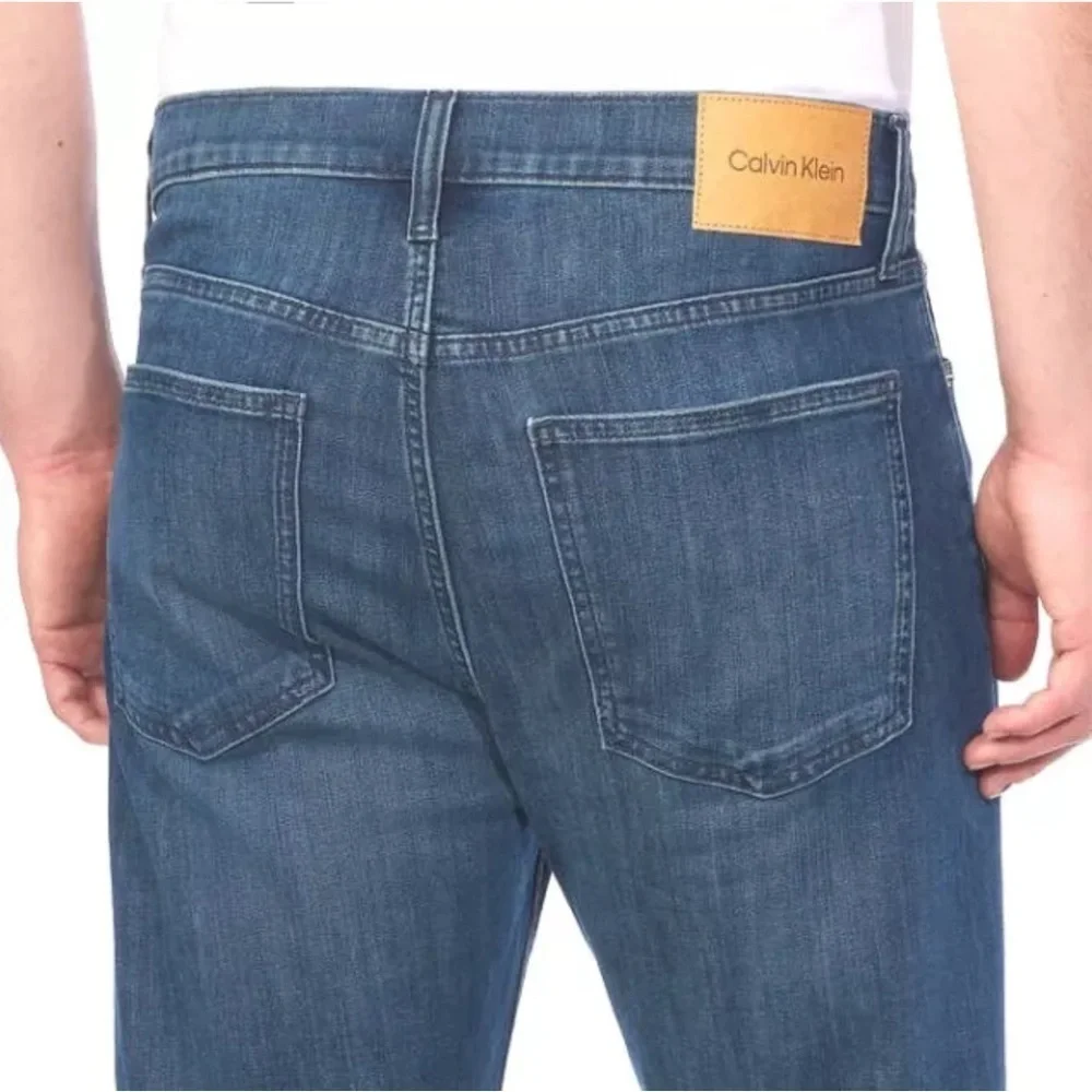 Calvin Klein Men's Slim Straight Jean Blue 38 x 34 - Picture 4 of 6
